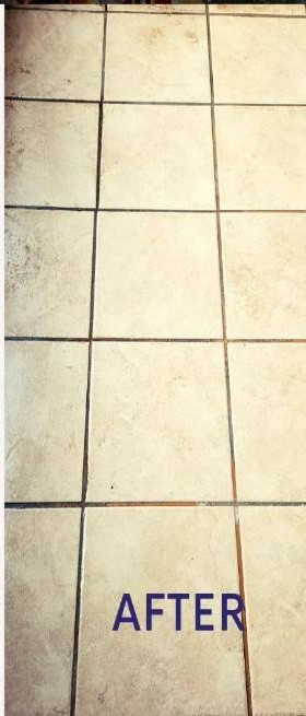 After — restored tile floor